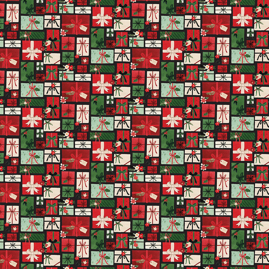 Charming Christmas Pretty Presenst Black by Kesley Carlson