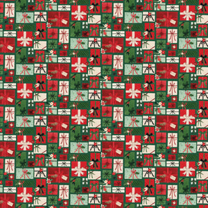 Charming Christmas Pretty Presents Green by Kelsey Carlson