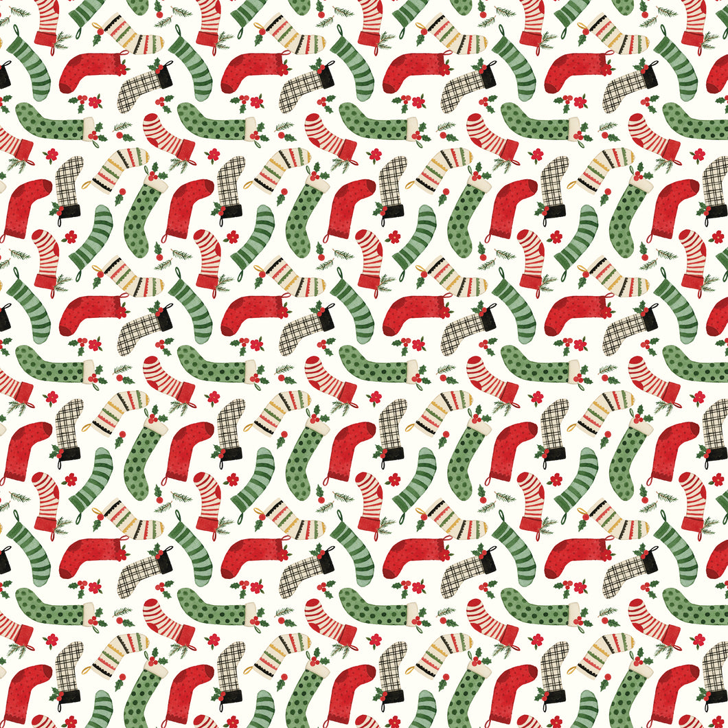 Charming Christmas Stockings Cloud by Kelsey Carlson