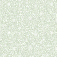 Charming Christmas Floral Outline Mint by Kelsey Carlson
