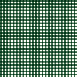 Charming Christmas Gingham Green by Kelsey Carlson