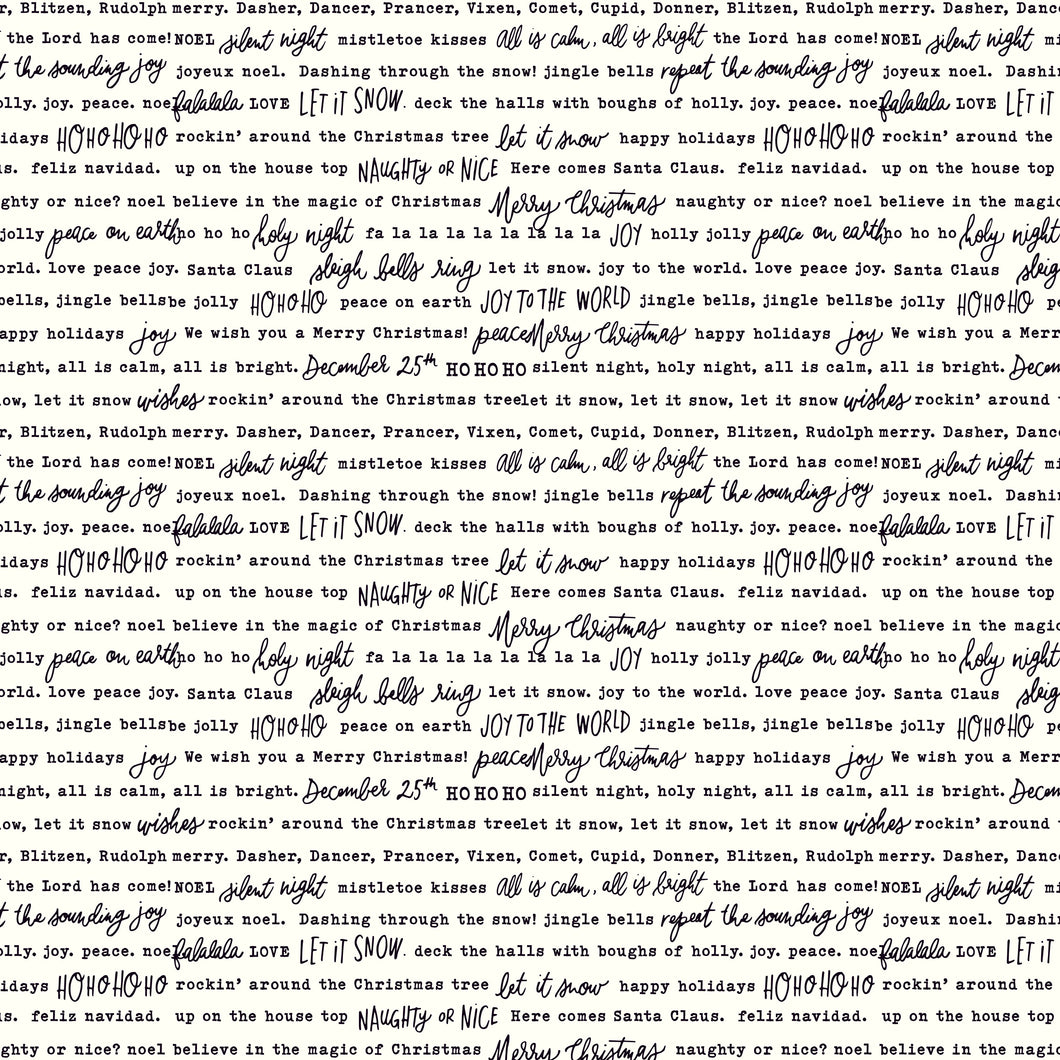 Charming Christmas Words Cloud by Kelsey Carlson