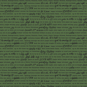 Charming Christmas Words Green by Kelsey Carlson