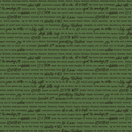 Charming Christmas Words Green by Kelsey Carlson