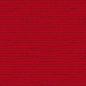 Charming Christmas Words Red by Kelsey Carlson