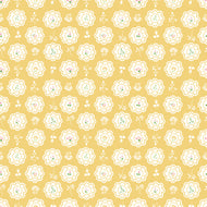 Summer Skies and Fireflies Doilies Yellow by Gracey Larson