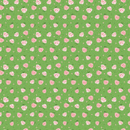 Summer Skies and Fireflies Raspberries Green by Gracey Larson