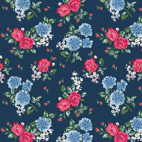 Bluegrass Charm Main Navy by Melissa Mortenson