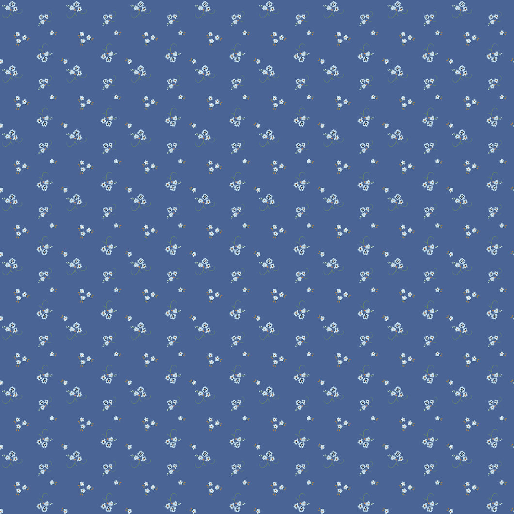 Bluegrass Charm Floral Blue by Melissa Mortenson
