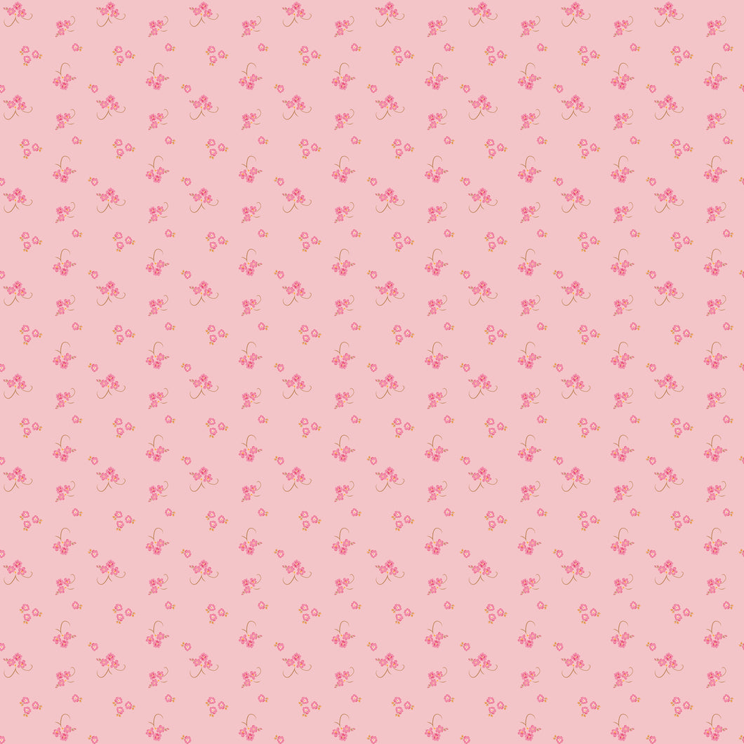 Bluegrass Charm Floral Pink by Melissa Mortenson