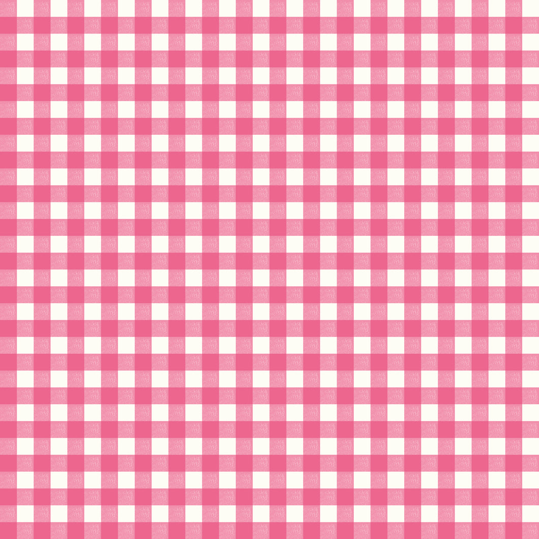 Bluegrass Charm Gingham Pink by Melissa Mortenson