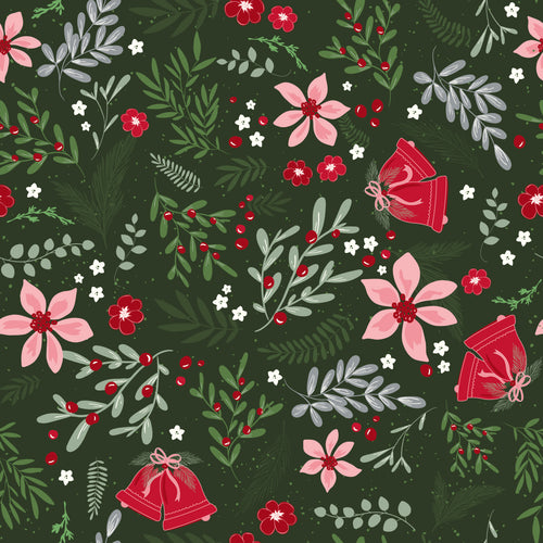 Mistletoe and Holly Main Forest by Beverly McCullough