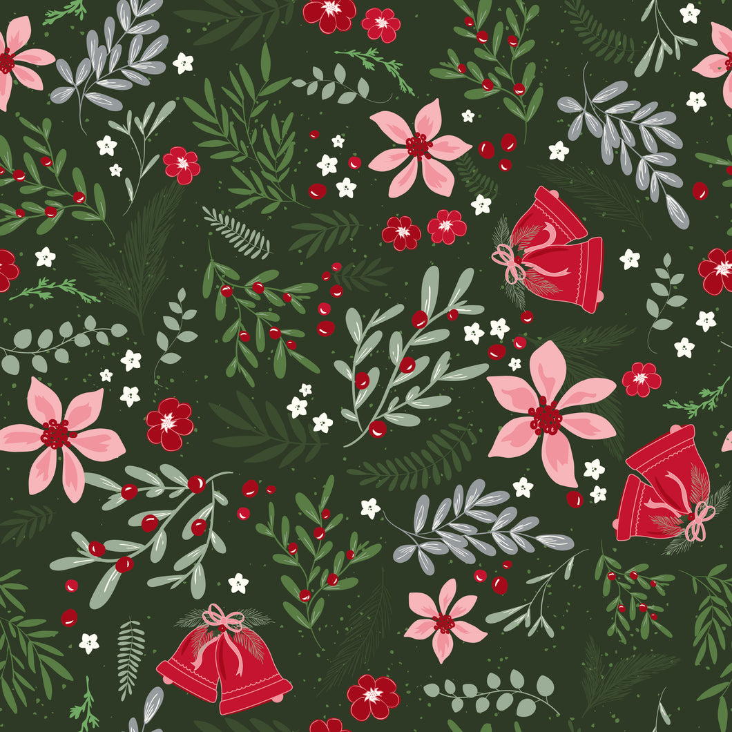Mistletoe and Holly Main Forest by Beverly McCullough