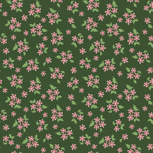 Mistletoe and Holly Floral Forest by Beverly McCullough