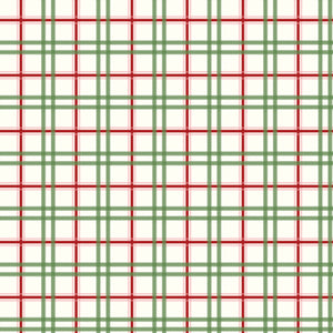 Mistletoe and Holly Plaid Cloud by Beverly McCullough