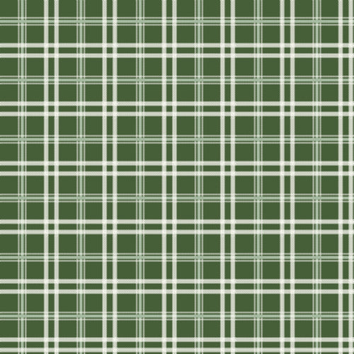 Mistletoe and Holly Plaid Forest by Beverly McCullough