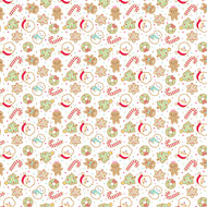 Gingerbread Kisses Sugar Cookies White by Doodlebug Design Inc