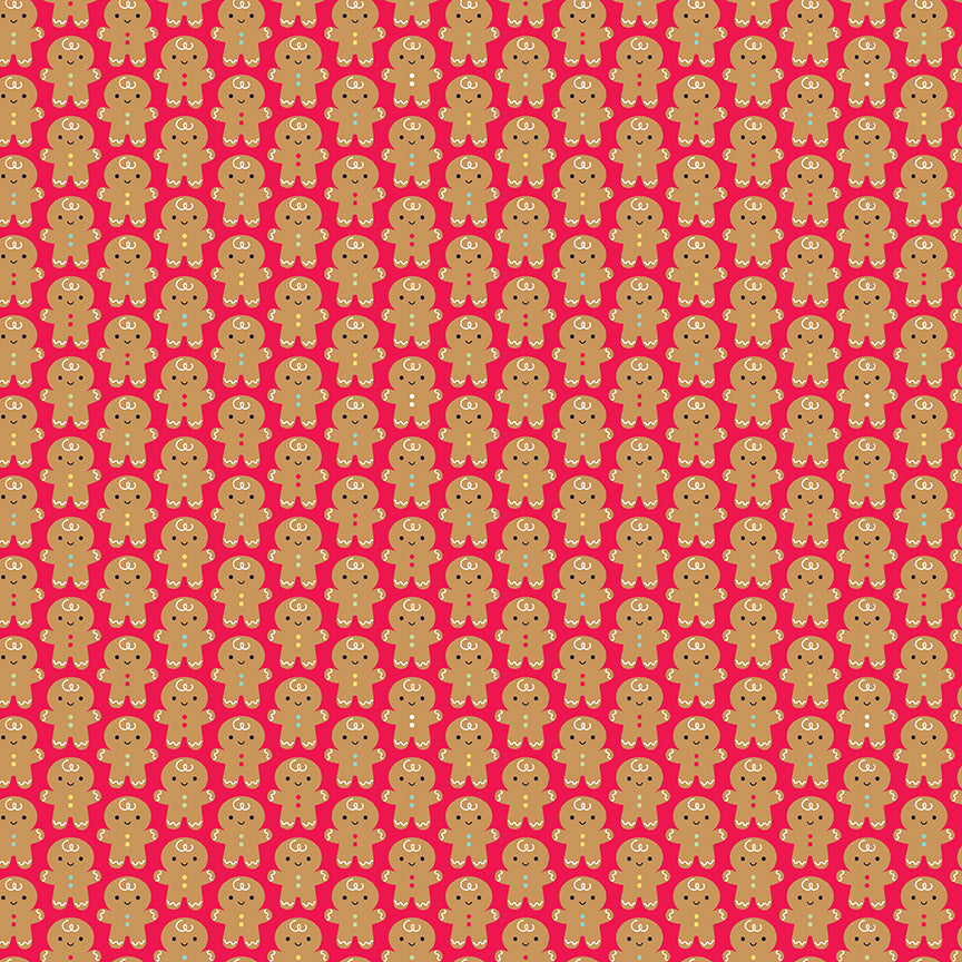 Gingerbread Kisses  Gingerbread Men Red by Doodlebug Design Inc