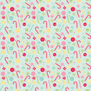 Gingerbread Kisses Sweets Blue by Doodlebug Design Inc
