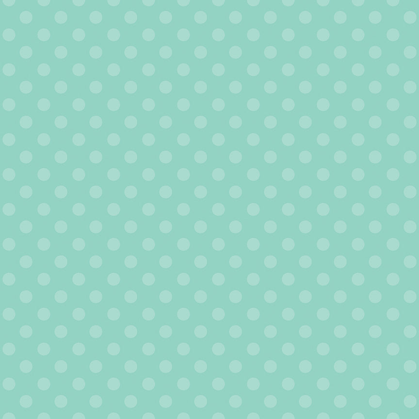 Gingerbread Kisses Polka Dots Blue by Doodlebug Design Inc
