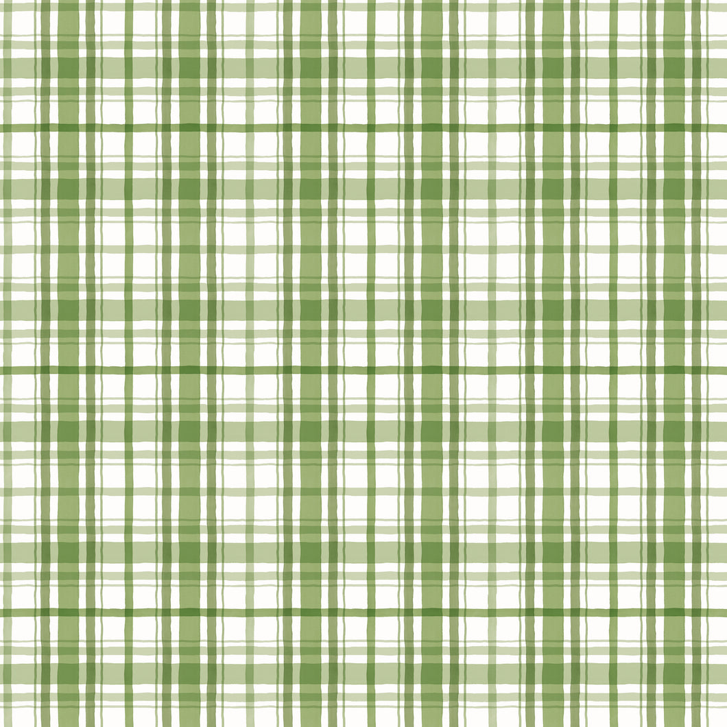 Santa's Tree Farm Plaid Green by Lisa Audit