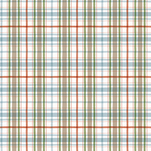 Santa's Tree Farm Plaid Snowy by Lisa Audit