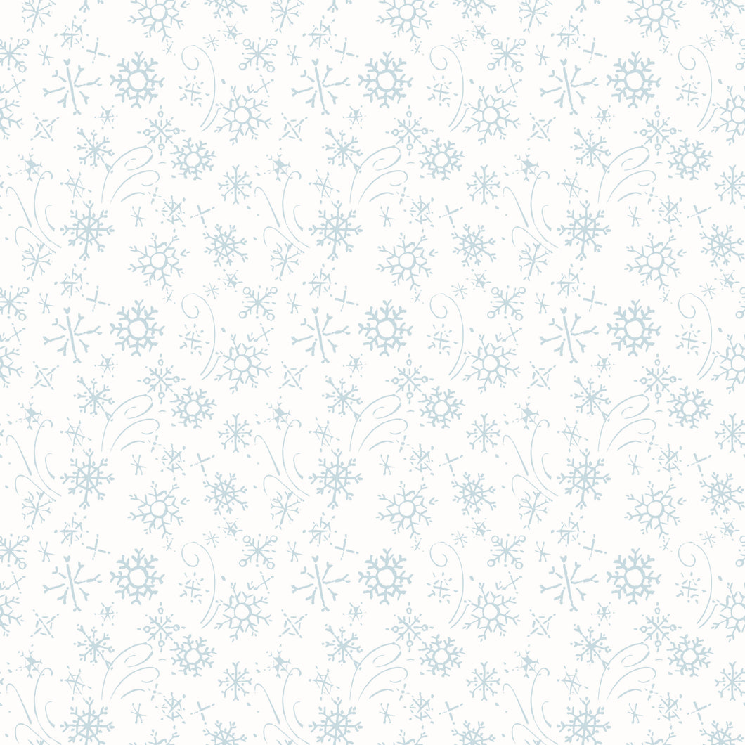 Santa's Tree Farm Snowflakes Snowy by Lisa Audit