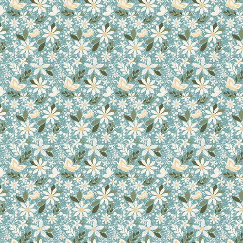 COMING SOON - Juju's Petals Dance Teal by Judi Madsen