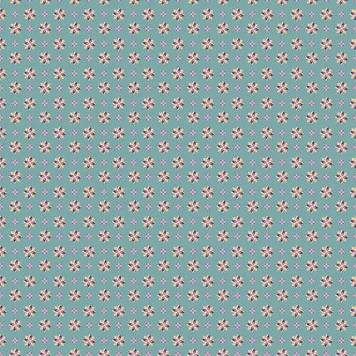 COMING SOON - Juju's Petals Calico Teal by Judi Madsen