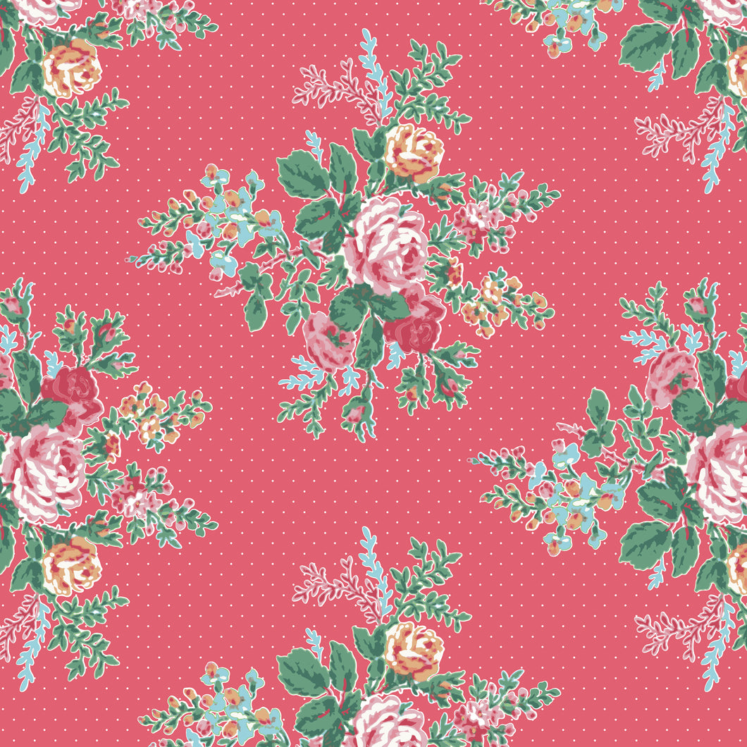 Simple Pleasures Floral Raspberry by American Jane