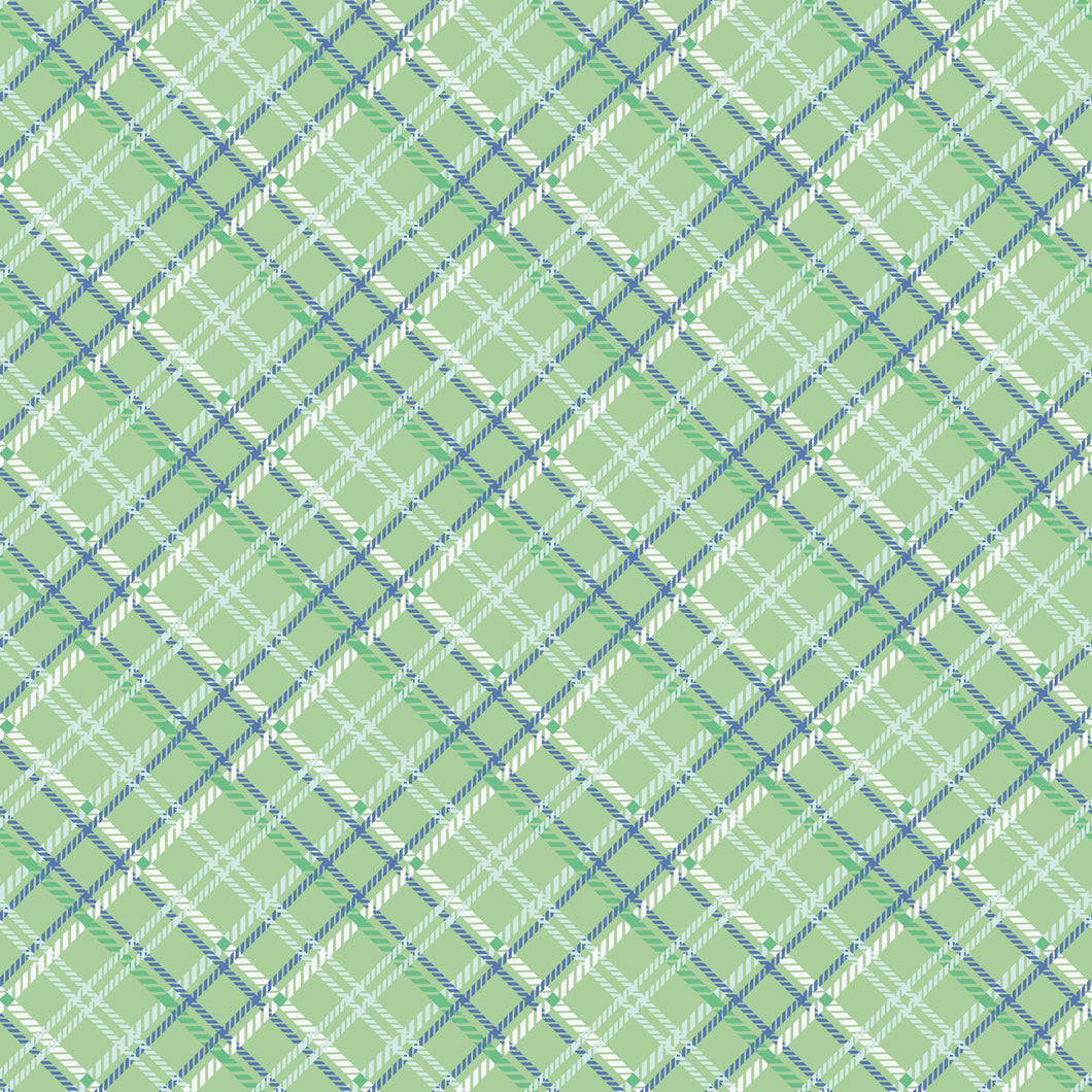 Simple Pleasures Plaid Sage by American Jane