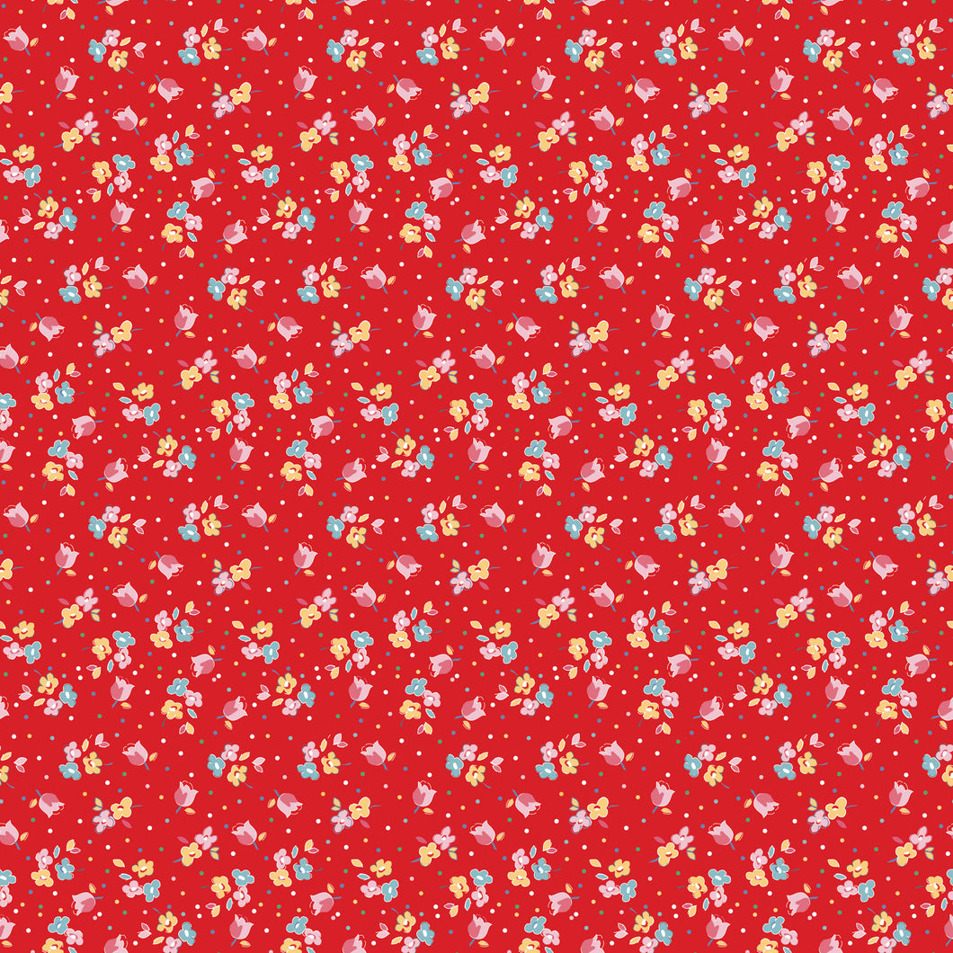 Simple Pleasures Calico Sweet Rose Strawberry by American Jane