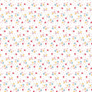 Simple Pleasures Calico Sweet Rose White by American Jane