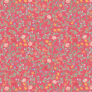 Simple Pleasures Scattered Vine Raspberry by American Jane