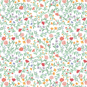 Simple Pleasures Scattered Vines White by American Jane