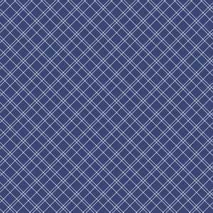 Simple Pleasures Grid Navy by American Jane