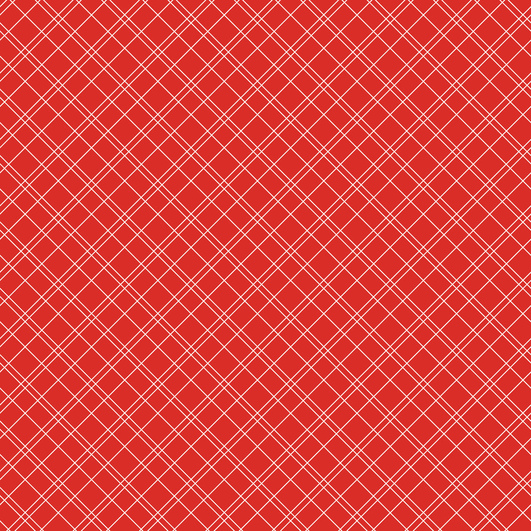 Simple Pleasures Grid Strawberry by American Jane