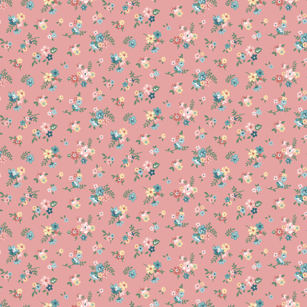 Mary Catherine Ditsy Floral Mellow Rose by Amy Smart