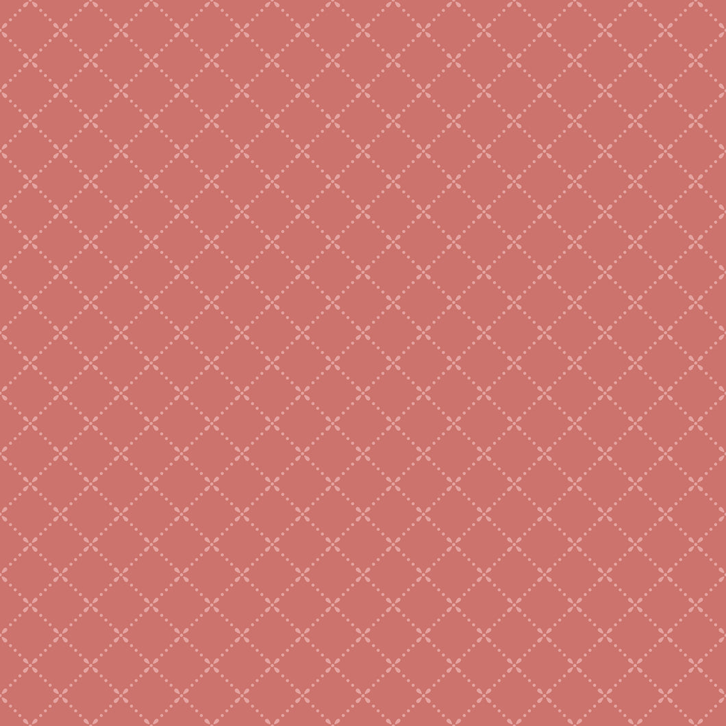 Mary Catherine Grid Faded Red by Amy Smart