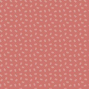 Mary Catherine Flower Dots Faded Red by Amy Smart