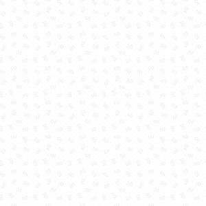 Mary Catherine Flower Dots White by Amy Smart