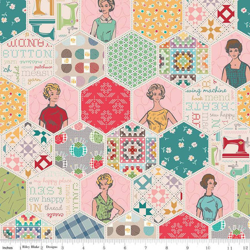 COMING SOON - Sew Happy Hexi Multi by Lori Holt