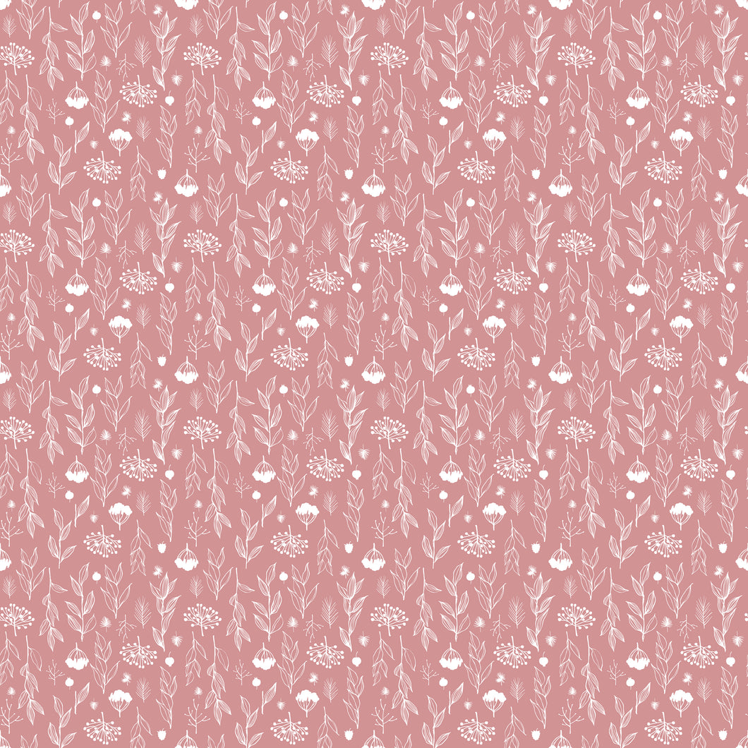 Evening on the Prairie Silhouette Floral Pink by Modern Prairie