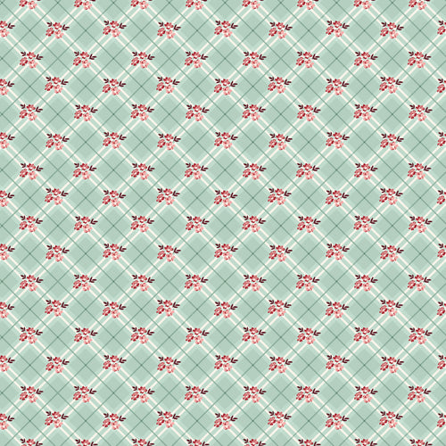 COMING SOON - Love You Always Floral Plaid Mist by Sandy Gervais