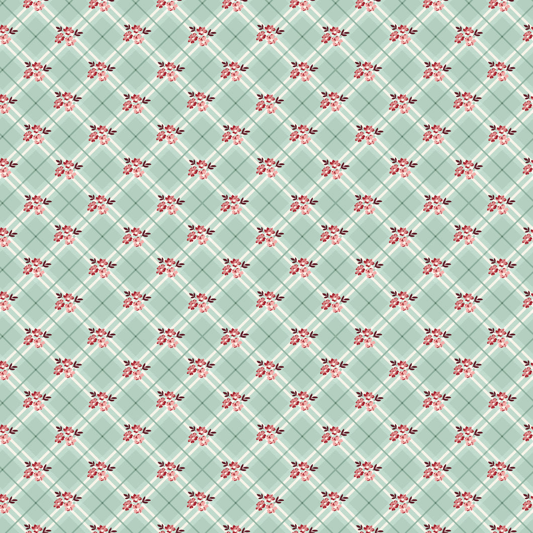 COMING SOON - Love You Always Floral Plaid Mist by Sandy Gervais