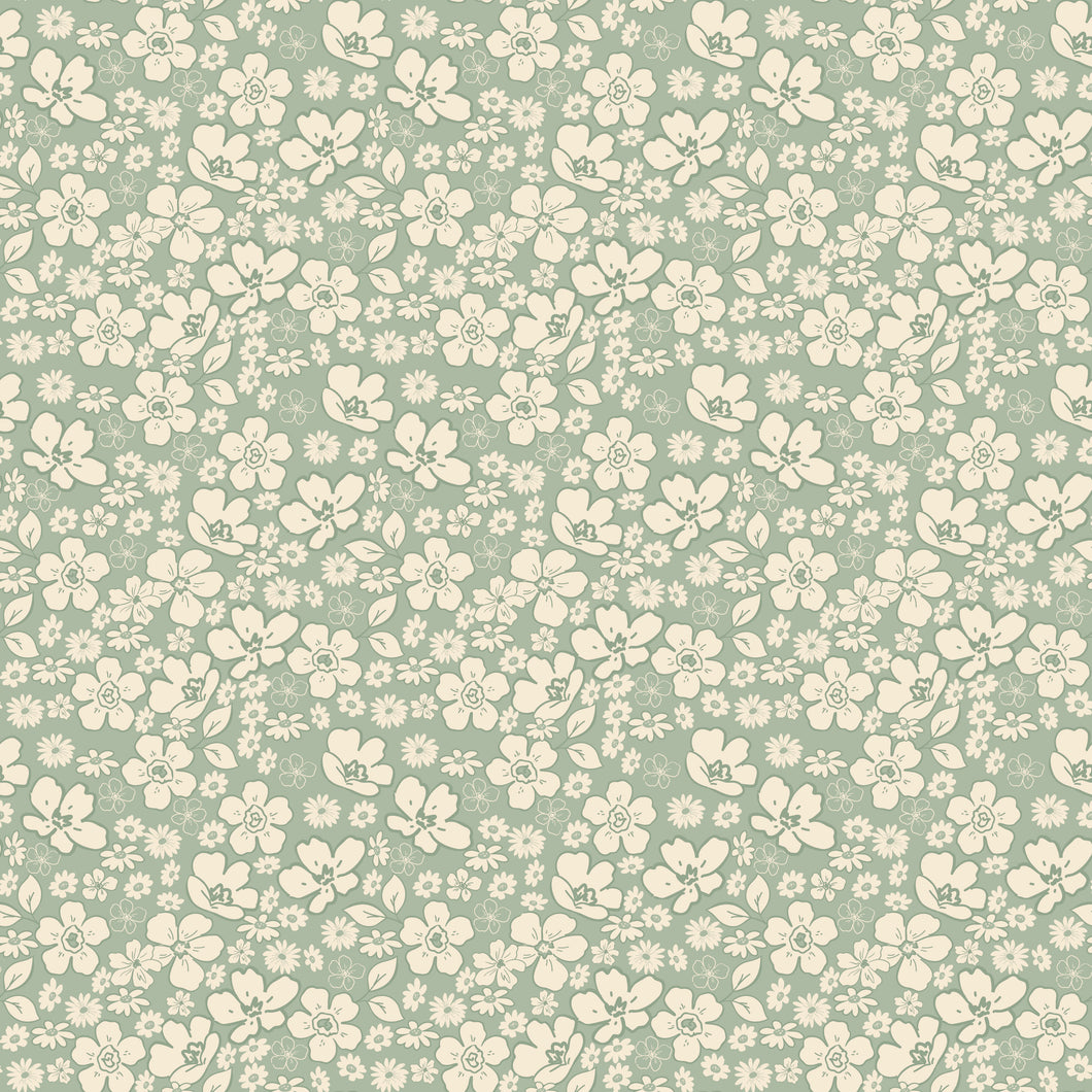 COMING SOON - Morning Latte Tonal Floral Aloe by Sandy Gervais