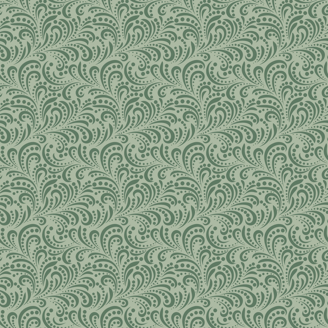 COMING SOON - Morning Latte Swirls Green by Sandy Gervais