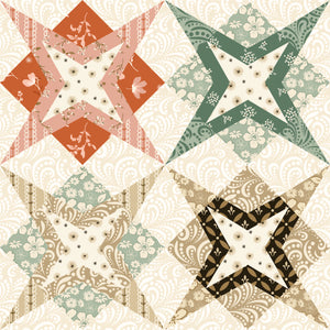 COMING SOON - Morning Latte Star Cheater Print Multi by Sandy Gervais