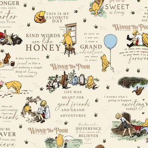 COMING SOON - Winnie the Pooh Main Cream by Echo Park Paper Co.