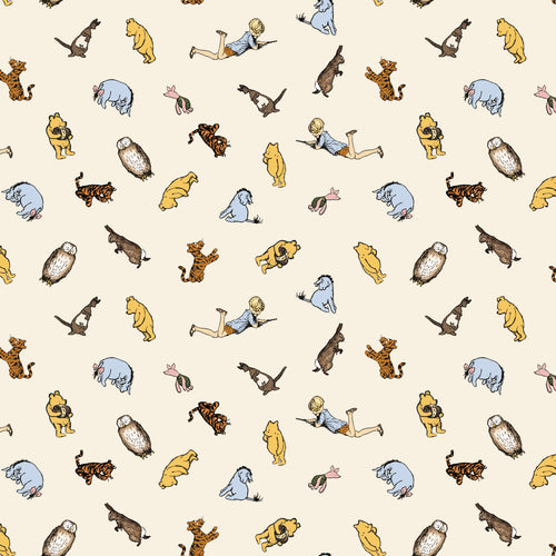 COMING SOON - Winnie the Pooh Characters Cream by Echo Park Paper Co.